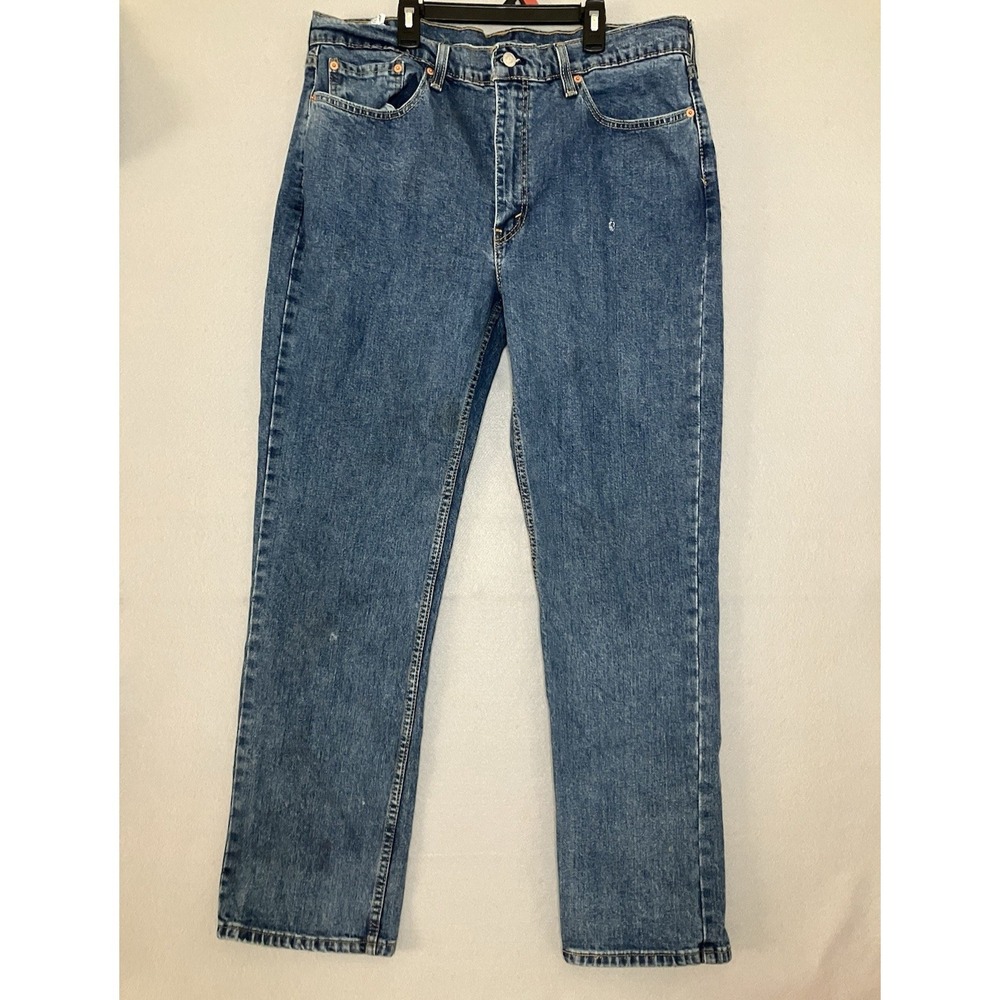 LEVIS 514  Red Tab Jeans Size 38x32 Blue Medium Wash
